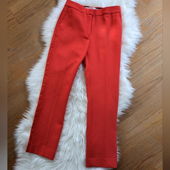 Victoria Beckham Pants - Victoria Beckham Poppy Side Stripe Straight Leg Pleated Trousers | 2